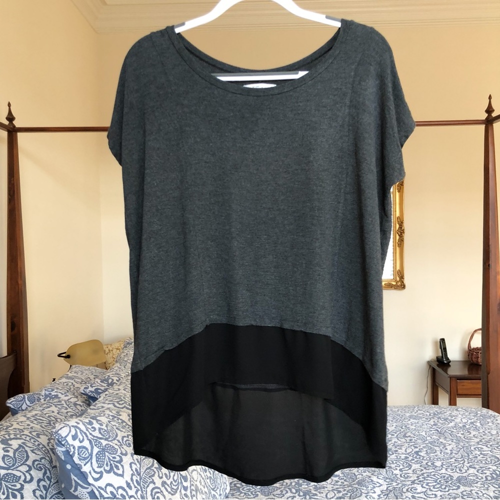 Abercrombie & Fitch Top - Small (S) - Grey and Black